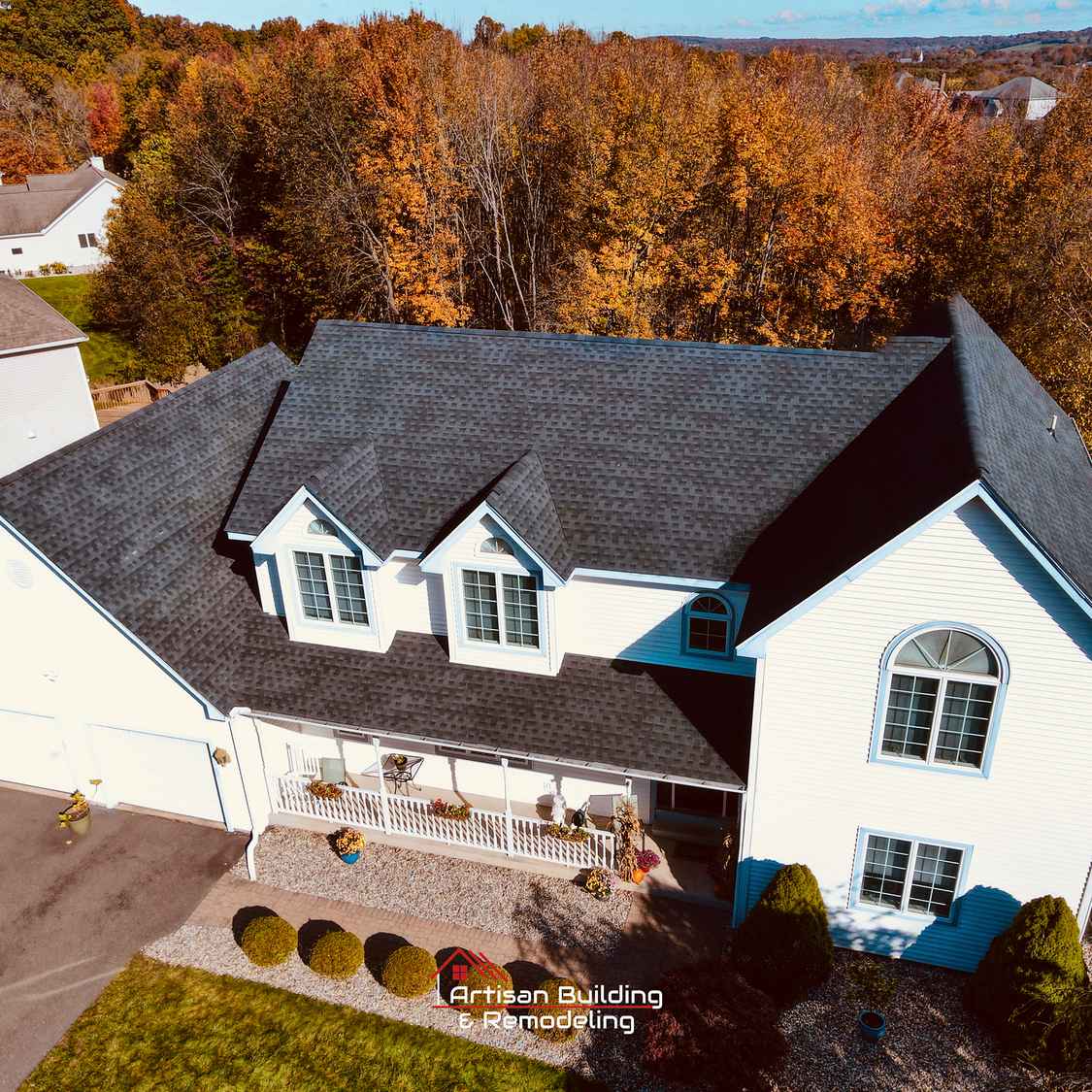newly repaired roof in Berlin, CT Artisan Building & Remodeling, LLC